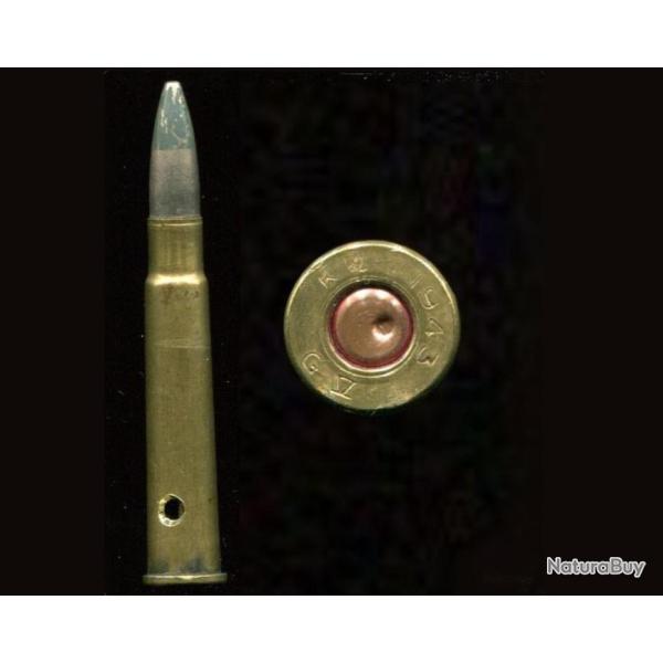 .303 British - RARE tra�ante d'aviation - balle nickel pointe peinture grise - K4 1943 GV ou 1942