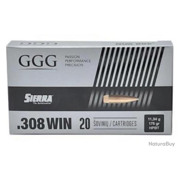 200 Munitions .308 Win HPBT Match 175 gr - GGG / Sierra