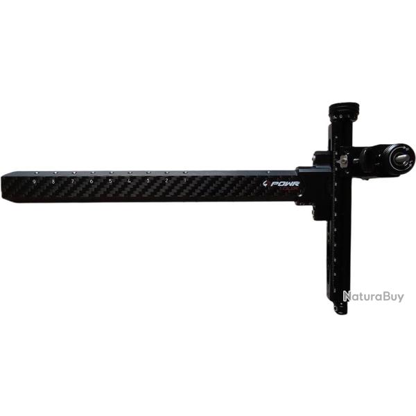 AVALON - Viseur POWR DLX Carbon Recurve NOIR DROITIER (RH)