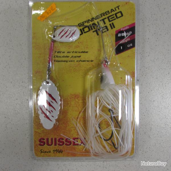 Spinnerbait jointed target blade 2, 28 gr, de marque SUISSEX, mod�le predator
