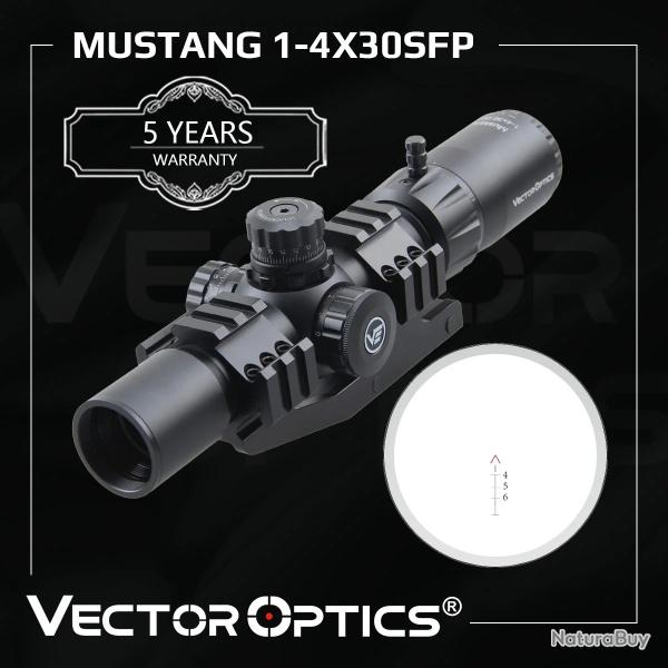VECTOR OPTICS lunette de vis�e MUSTANG 1-4X30 SFP  R�ticule RVB grav� True One Power