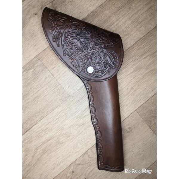 holster 1851/1860 avec rabat floral