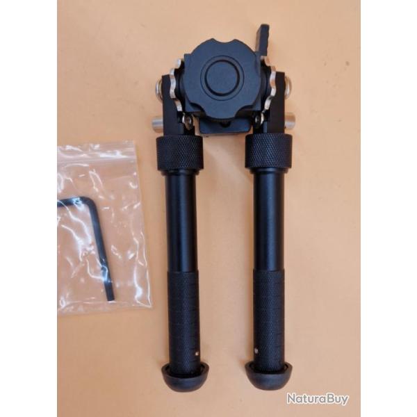 Bipied sur rotule 15 � 22cm pour rail Picatinny