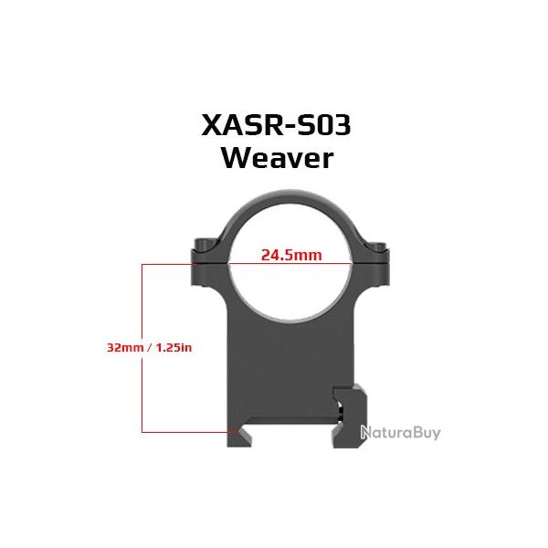 Optique vectorielle 2 pices/ensemble 25.4Mm -**XASR-S03 - LIVRAISON GRATUITE