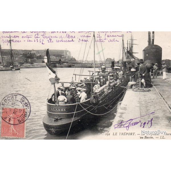 Carte Postale Le Tr�port - Le Torpilleur "Alarme" au Bassin -N�7476