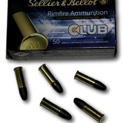 CARTOUCHE Sellier et Bellot 22LR CLUB 40GR/2.65G