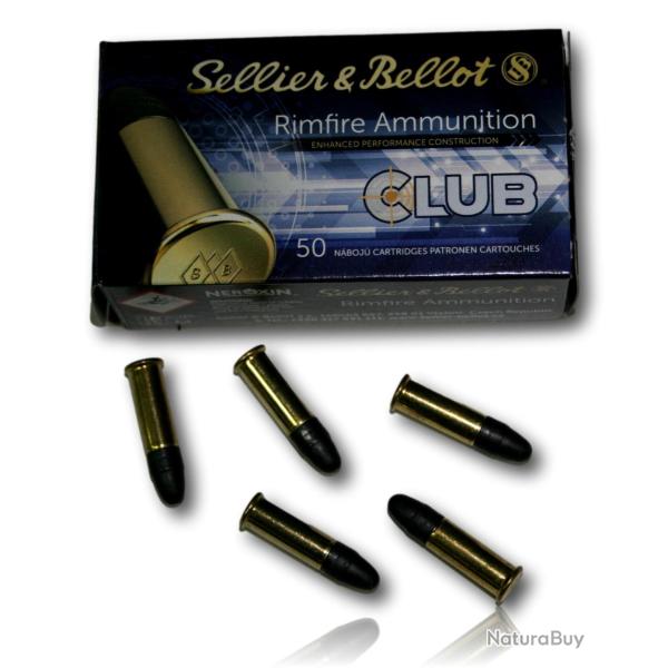 CARTOUCHE Sellier et Bellot 22LR CLUB 40GR/2.65G