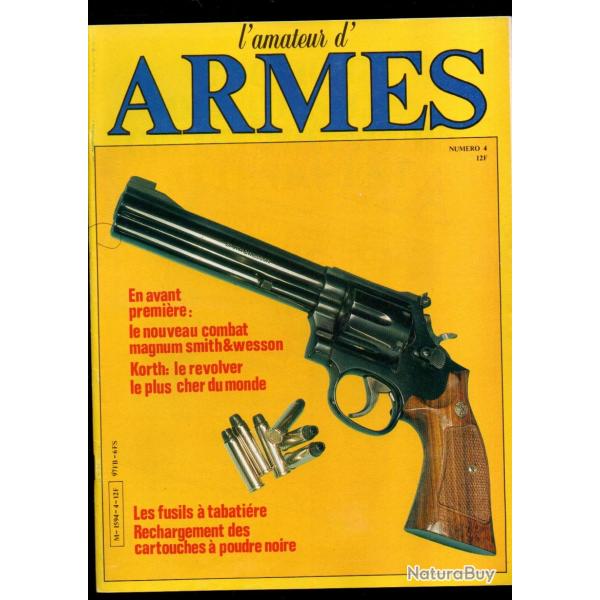 l'amateur d'armes 4 collector, smith et wesson carcasse l, webley ric et bull dog, coffret 1873,