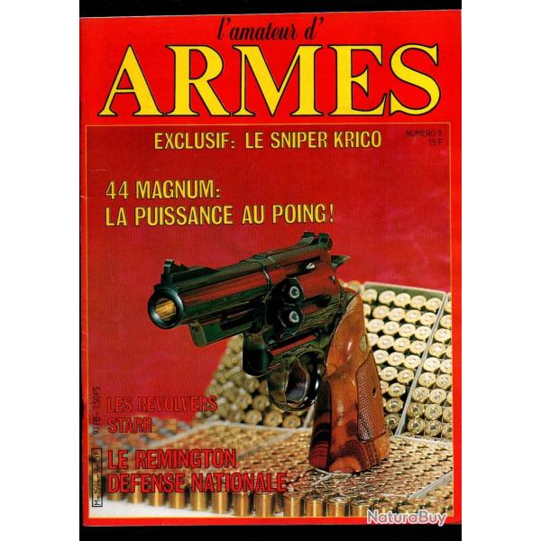 l'amateur d'armes 9 collector, r�volvers starr, sniper krico, r�mington defense nationale, duel au