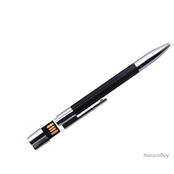 Stylo USB 32 Go en m�tal - Stylo � bille avec cl� USB int�gr�e, cadeau d'affaire pratique