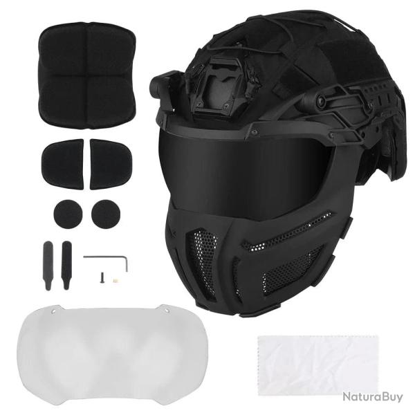 Casque protection int�grale Fast HL-100 KOLINLOV - Noir