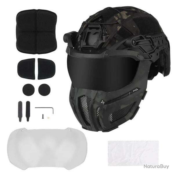 Casque protection int�grale Fast HL-100 KOLINLOV - Multicam noir