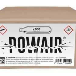 CARTOUCHES CO2 12GR X 500 "POWAIR"