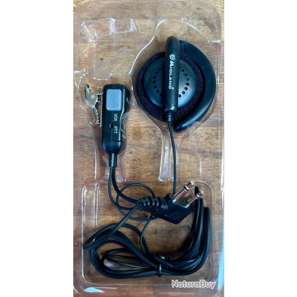 Midland MA 24-L Microphone avec oreillette