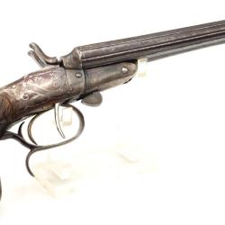 PISTOLET DE V&Eacute;NERIE JUXTAPOS&Eacute; &Agrave; CHIENS EXT&Eacute;RIEURS CALIBRE 12mm/50 &Eacute;MILIO LAPORT & Cia RIO DE JANEIRO