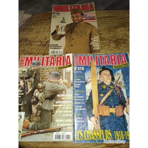 3 militaria magazine num�ro 116-160-210
