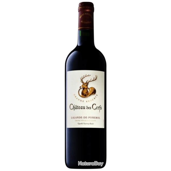 "Ch�teau des Cerfs" AOC Lalande de Pomerol, 2022, la bouteille, BIO