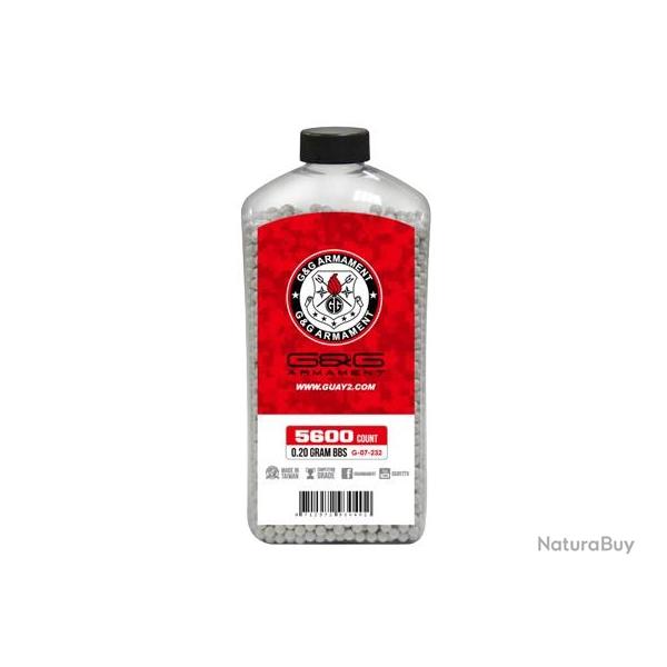 BILLES 0.20G PERFECT EN BOUTEILLE DE 5600 "G&G ARMAMENT"