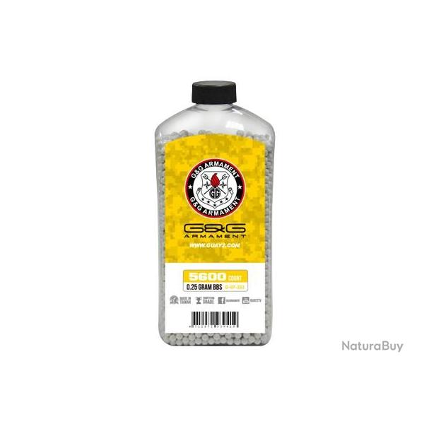 BILLES 0.25G PERFECT EN BOUTEILLE DE 5600 "G&G ARMAMENT"