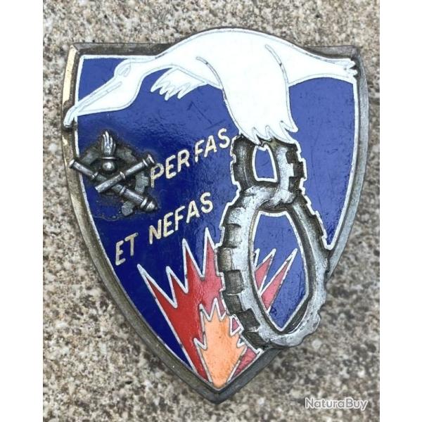 8� R�giment du Mat�riel, �pingle � bascule rivet�e, dos grenu