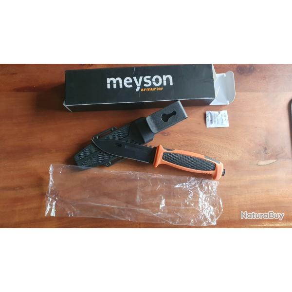 Couteau de survie Meyson Black / Orange