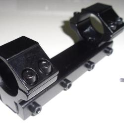 Montage monobloc bas TIROPTIC pour rail 11mm colliers 25,4mm