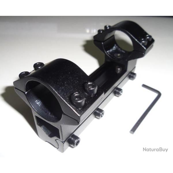 Montage monobloc haut TIROPTIC pour rail 11mm colliers 25,4mm