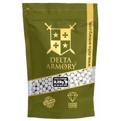Billes Airsoft Delta Armory Diamond 0,28 g, 3 570 pi&egrave;ces, blanches