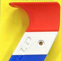 GILLO - Grip Plastique G3 Bleu/Blanc/Rouge DROITIER (RH) Medium