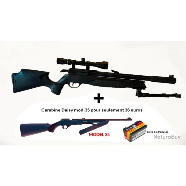 PACK COMBIN� ! PACK5 Carabine Arrow Gamo 5,5 mm + Pistolet Daisy 426 + 500 billes en acier + 5 CO2