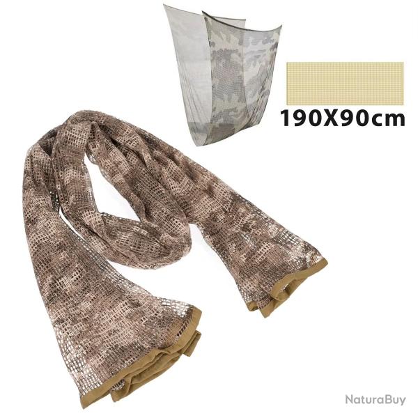 FOULARD CAMOUFLAGE POUR LA CHASSE XXL 190x90cm - D�SERT DIGITAL - LIVRAISON GRATUITE