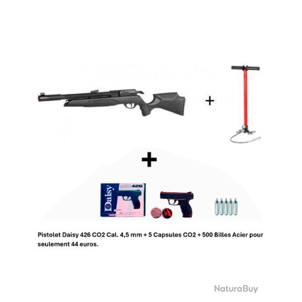 PACK COMBIN� ! PACK10 Carabine Arrow Gamo 5,5 mm + Pistolet Daisy 426 + 500 billes en acier + 5 CO2