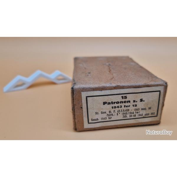 Boite de cartouches de collection WW2 allemande compl�te et inerte