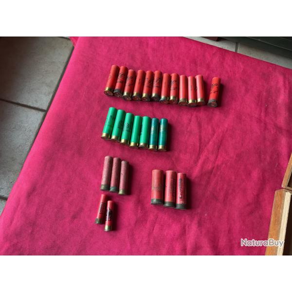 Lot de cartouches, divers calibres, culots rouill�s, pas de prix de r�serve