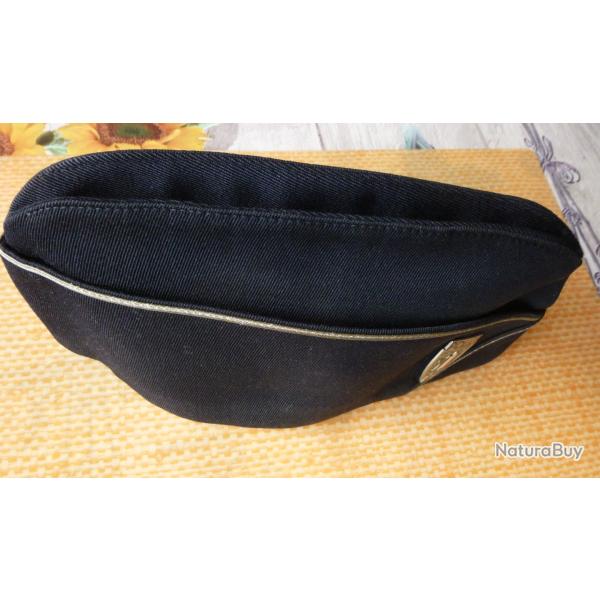 Bonnet de Police Franaise / calot avec son insigne - Ancien - Annes 70 - Taille 55