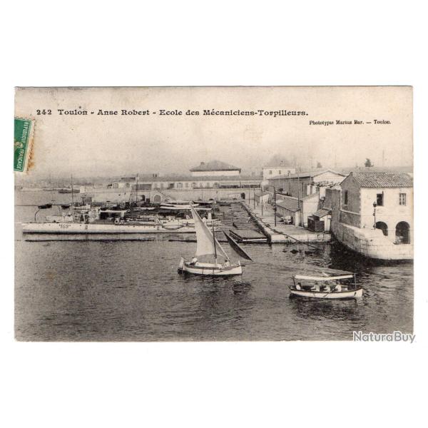 CPA- Marine Militaire - FRAN�AISE -TOULON ANSE ROBERT �COLE DES M�caniciens TORPILLEURS N�1069