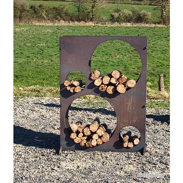 Rangement de bois pour brasero