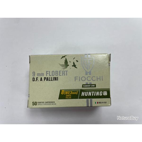 9 MM FLOBERT FIOCCHI PLOMB NUMERO 8 BOITE DE 50 CARTOUCHES VENDU PAR 2 BOITES FRAIS DE PORT OFFERT