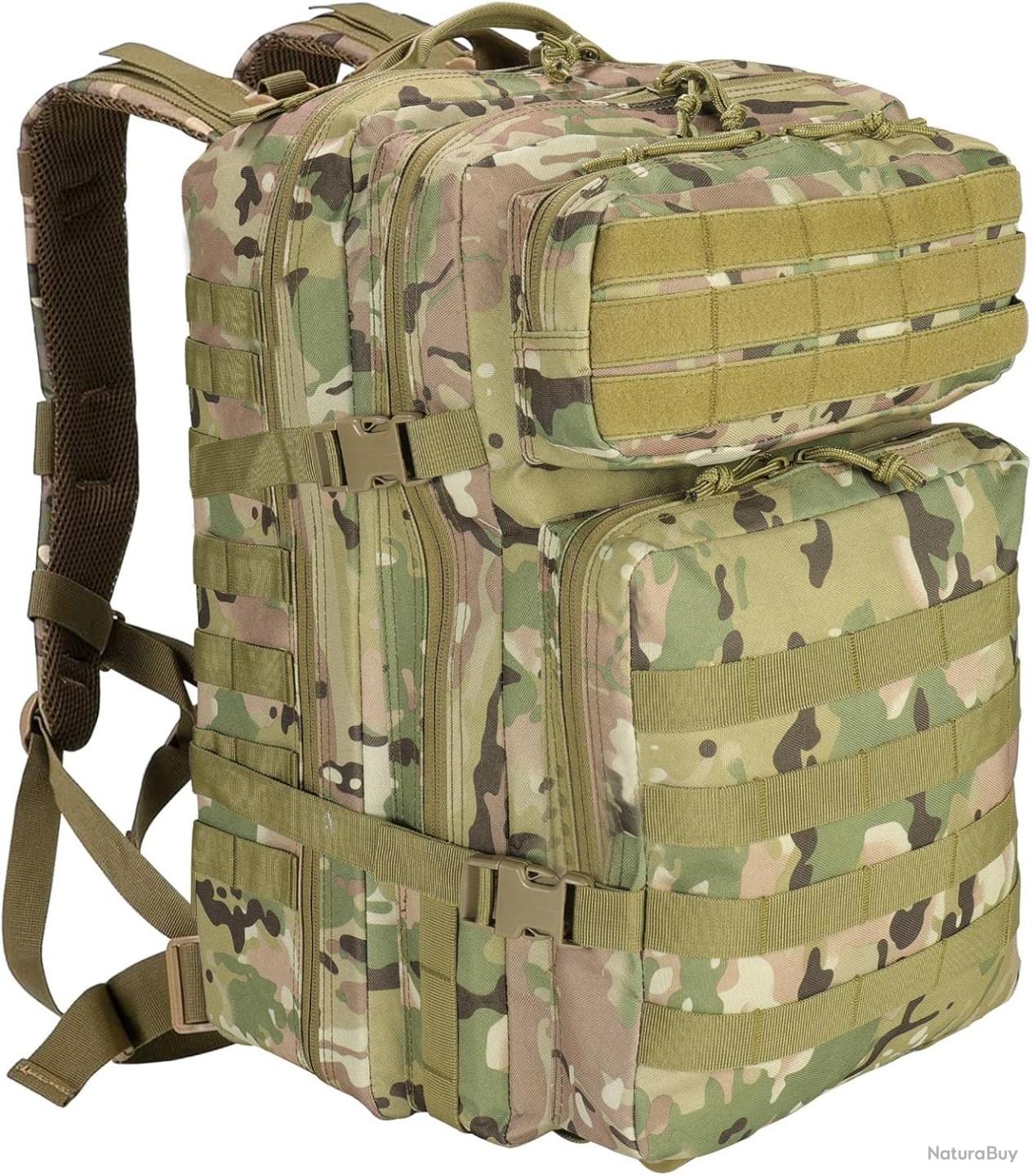 Acheter Sac à dos tactique militaire 100L, sac militaire pour randonnée en plein air pour hommes Camping escalade Trekking Sport bagages sac de voyage à bandoulière