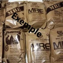 (Carton Complet) 12 Ration de Combat USA MRE Type A