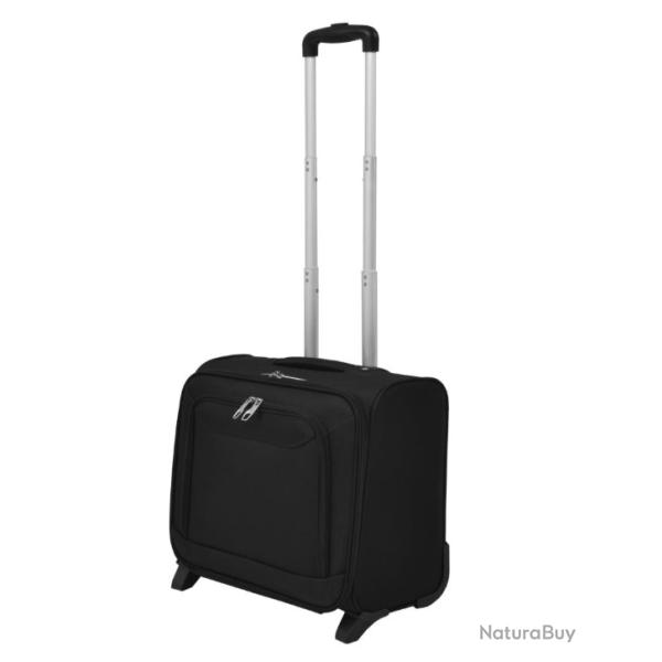 Valise de pilote noire pour homme, compact et l�ger, voyage pratique week-end