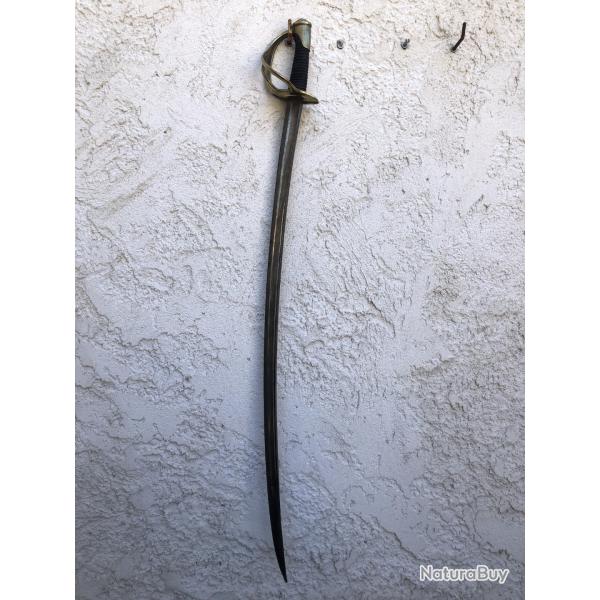 sabre DE CAVALERIE 1822 MODIFIER EN 1881 LAME COURBE