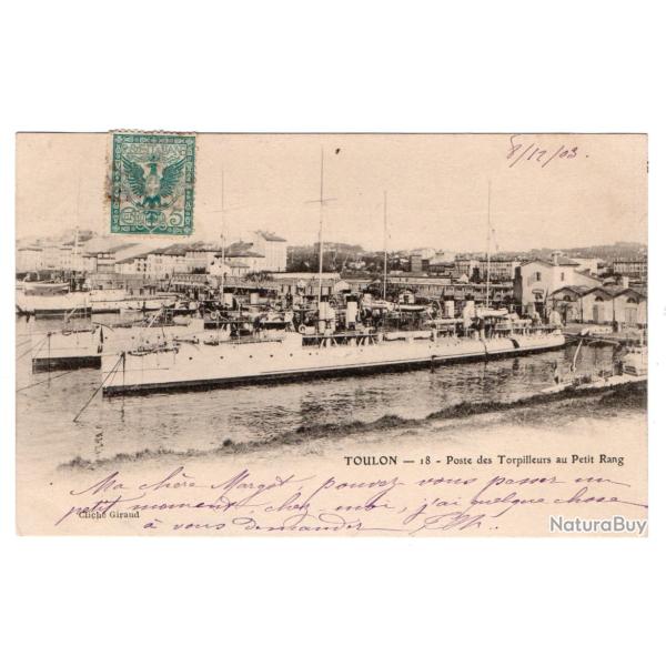 CPA- Marine Militaire FRAN�AISE - TOULON-Poste Torpilleur au Petit Rang N�1074