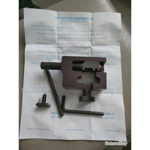 Outil " appareil " demontage et r�glage de hausse pour pistolets Sig Sauer