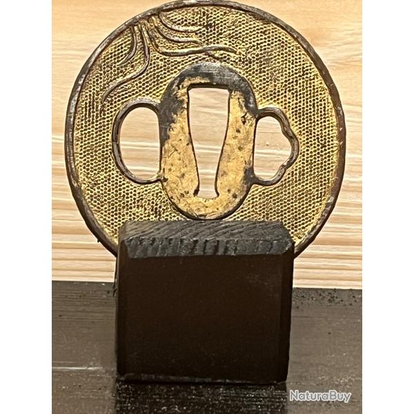 Tr�s beau Tsuba marugata dor�