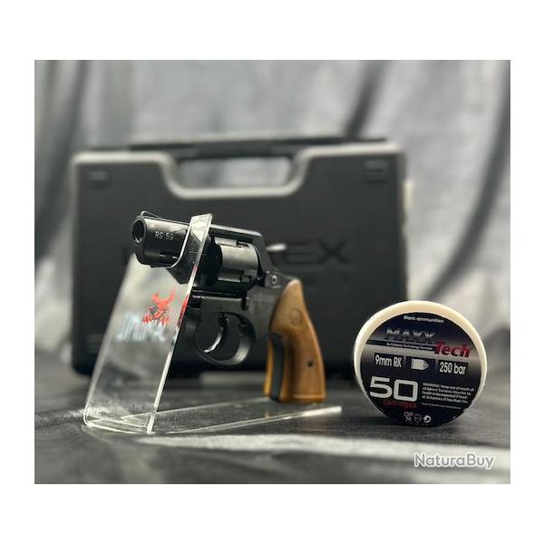 Pack REVOLVER ROHM RG 59 + Munitions- CALIBRE 9 MM RK - BLACK