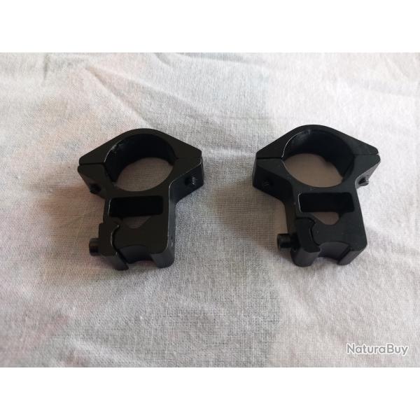 Collier de lunettes 25mm ver rails 11mm haut