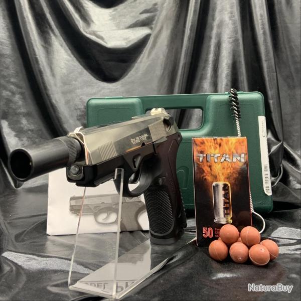 Pack d�fense pr�t a tirer - PISTOLET PK4 - 9MM PAK CHROME