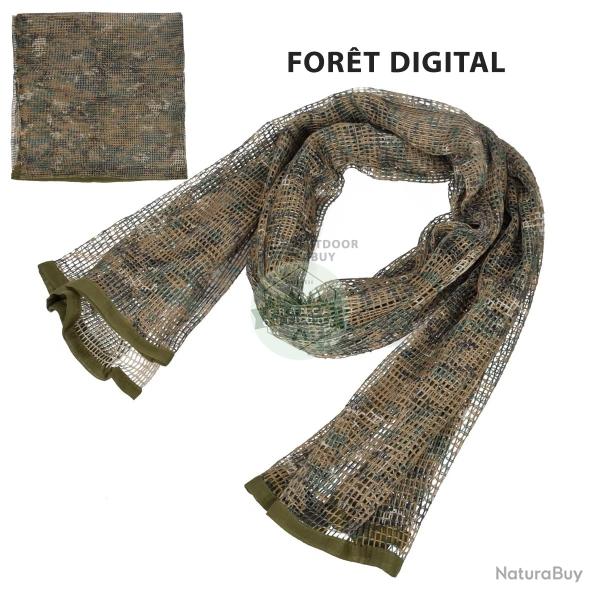 VOILE SNIPER FILET CAMOUFLAGE INDIVIDUEL 190x90cm - FOR�T DIGITAL - LIVRAISON GRATUITE