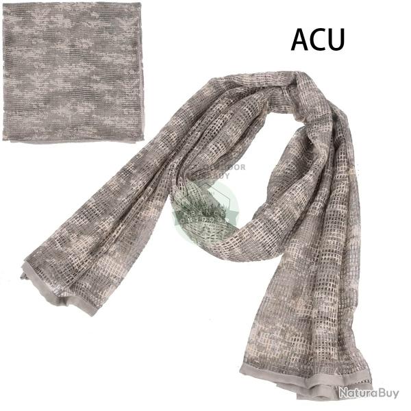 VOILE SNIPER FILET CAMOUFLAGE INDIVIDUEL 190x90cm - ACU - LIVRAISON GRATUITE